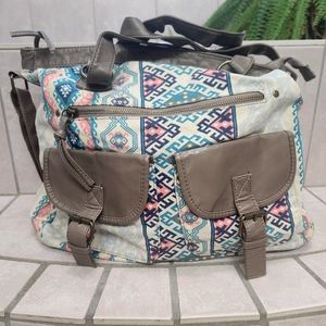 Tribal Print Messenger Bag